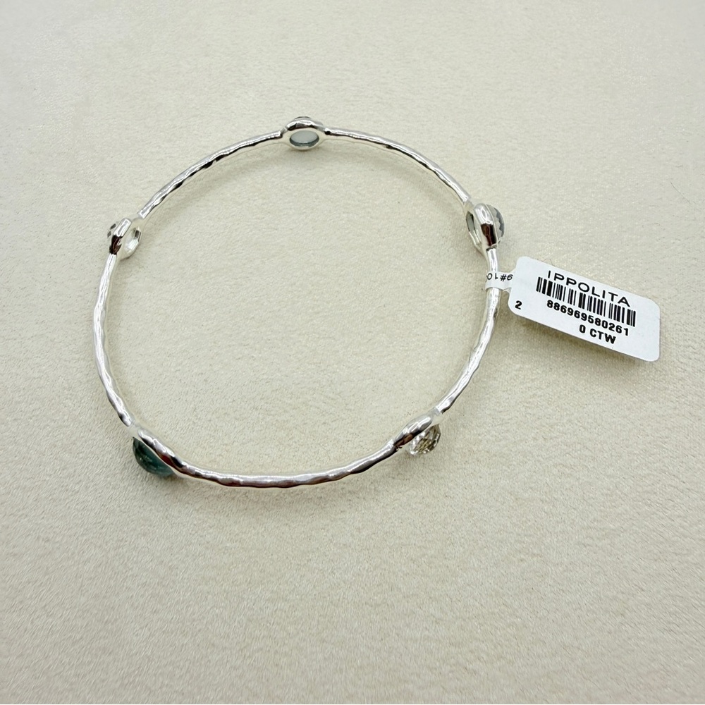 Ippolita Wonderland 5 Stone Bangle Bracelet in Savoy Size 2 Blue - Picture 16 of 16